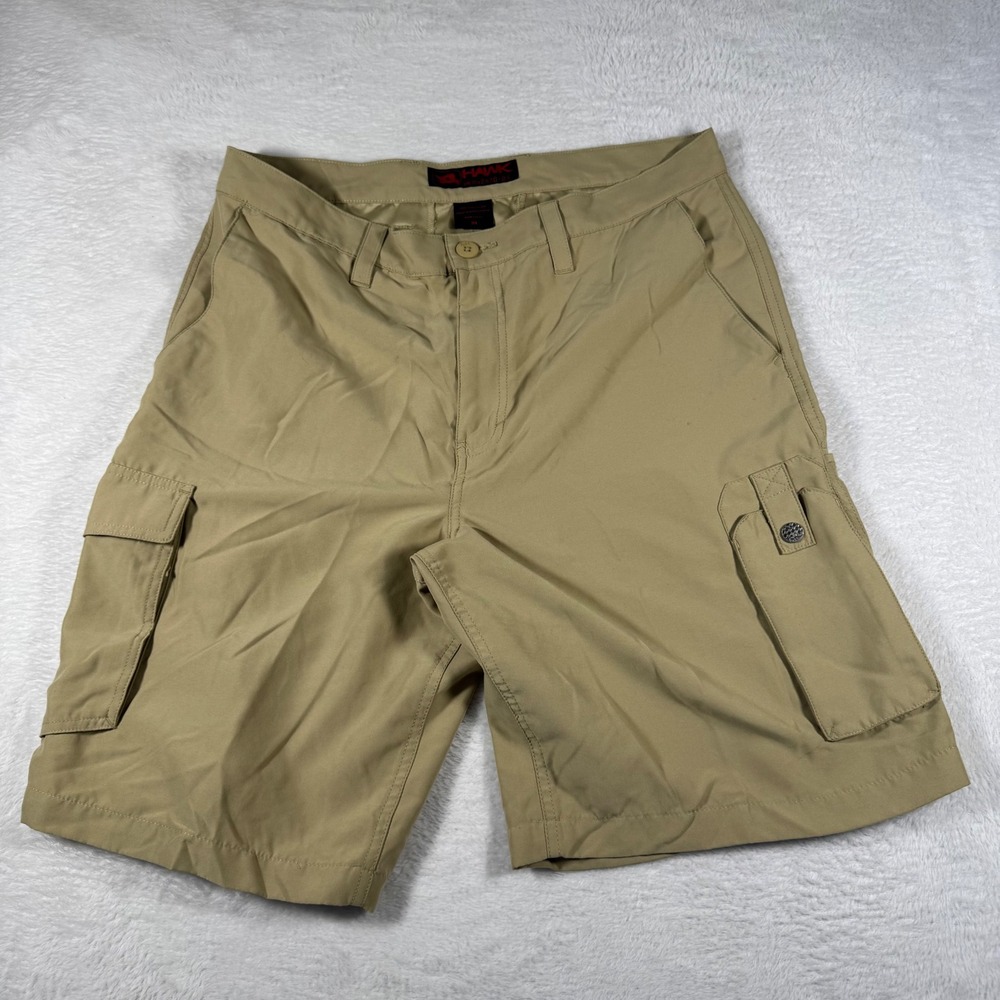 Tony‎ Hawk Cargo Shorts Mens 34 Tan Streetwear Y2K Skater Utility Pockets Logo